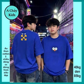 Áo thun cotton bé trai in hình cá tính cho tuổi teen diện phố , du lịch