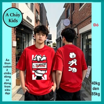 Áo thun streetwear in hình Kéo Búa Bao phong cách hiphop cực ngầu cho bé diện phố , du lịch