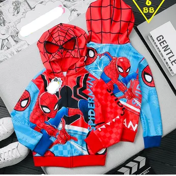 Áo khoác trẻ em hình siêu nhân người nhện cho bé trai