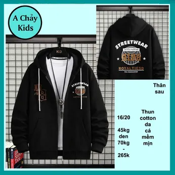 Áo khoác bé trai in hình bóng rổ phong cách cá tính cho bé khoác nắng , giữ ấm