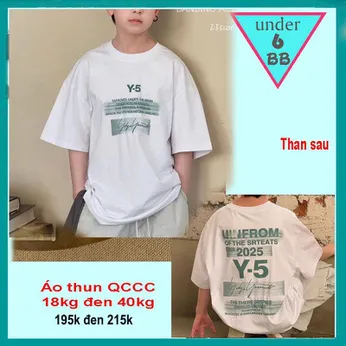 Áo thun bé trai cao cấp in chữ Y5 phong cách thời trang cá tính cho bé diện đi chơi , đi du lịch