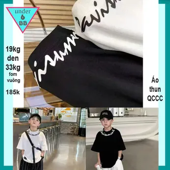 Áo thun bé trai cao cấp ( Đen ) in chữ phong cách hàn quốc cá tính cực sang cho bé diện đi chơi , đi du lịch