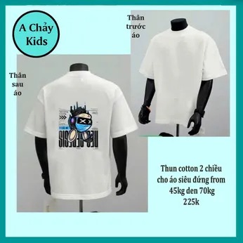 Áo thun bé trai cao cấp in hình cá tính cực chất cho tuổi teen đi chơi , du lịch