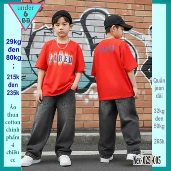 Áo Thun bé trai cotton in chữ  FAĐED phong cách cá tính cho bé đi chơi , đi du lịch