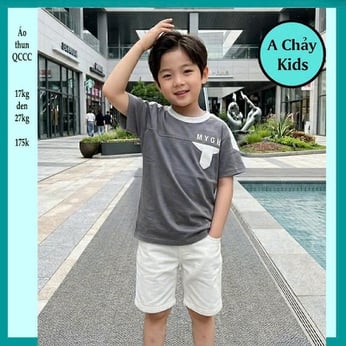 Áo thun bé trai in chữ chữ cá tính phong cách hàn quốc cho bé diện đi chơi , đi du lịch