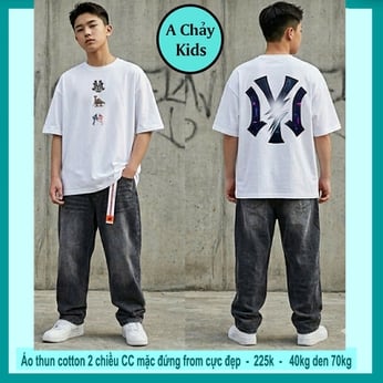 Áo thun cotton bé trai in chữ mang phong cách cá tính cho bé lớn đi chơi , du lịch