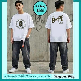 Áo thun cotton bé trai in chữ đơn giản phong cách cá tính dành cho tuổi teen diện đi chơi ,đi du lịch
