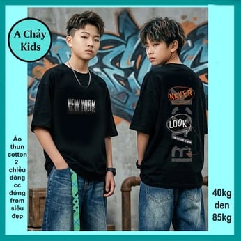 Áo thun in chữ phong cách thời trang cá tính dành cho tuổi teen diện phố , du lịch
