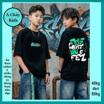 Áo thun in chữ phong cách thời trang cá tính dành cho tuổi teen diện phố , du lịch