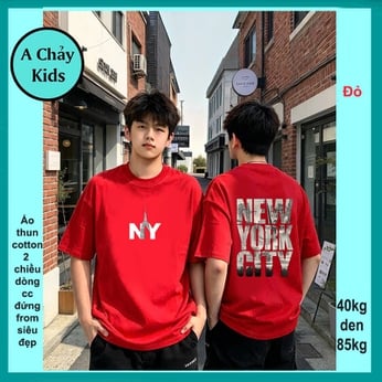 Áo thun in chữ phong cách thời trang cá tính dành cho tuổi teen diện phố , du lịch