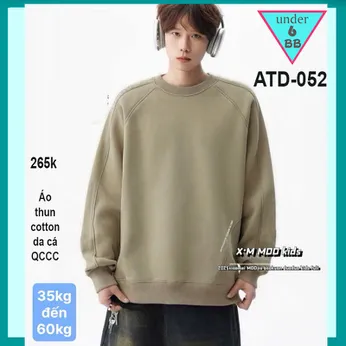 Áo thun bé trai tay dài cao cấp ( ATD - 052 ) in chữ phong cách hàn quốc cá tính cho bé đi chơi , du lịch