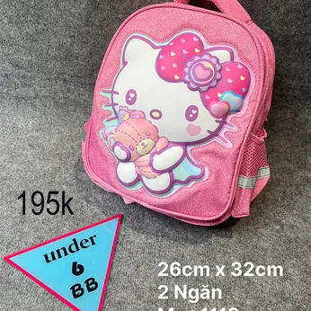 Ba lô - cặp Hello Kitty cho bé gái đi học - Ms 1113