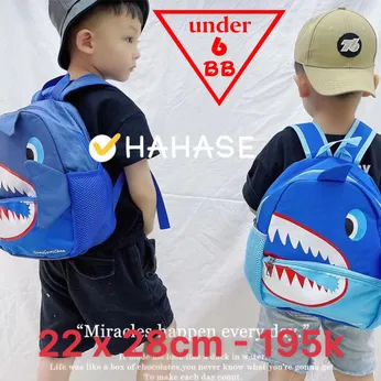 Ba lô hình Cá Mập cho bé trai đi học