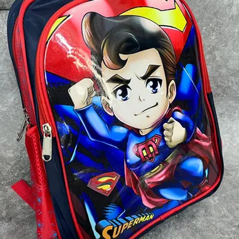 Ba lô  in 3D hình siêu nhân Superman cho bé trai đi học (MS 830)