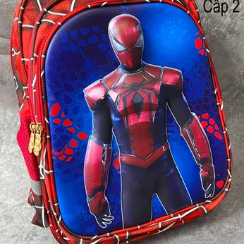 Ba lô in nổi 3D hình siêu nhân người nhện -Spiderman cho bé trai đi học ( Cỡ Lớn ) (MS 82016)