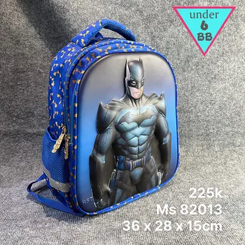 Balo  in 3D nổi hình siêu nhân Người Dơi - BatMan siêu ngầu cho bé trai đi chơi, đi học