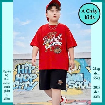 Đồ bộ bé trai hiphop in chữ Broball phong cách cá tính cho bé đi chơi , đi học