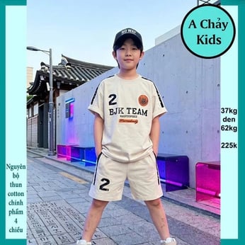 Đồ bộ bé trai hiphop in số 2 phong cách cá tính cho bé diện đi chơi , đi học