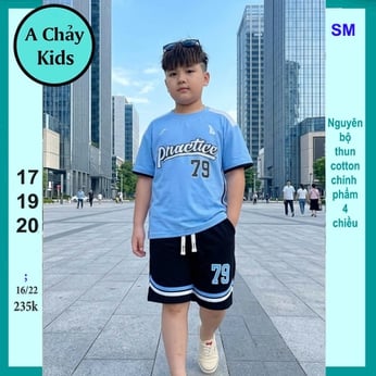 Đồ bộ bé trai hiphop in số 79 phong cách hàn quốc cá tính cho bé đi chơi , đi học