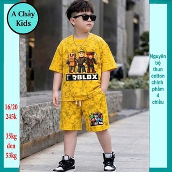Đồ bộ bé trai hiphop in Rolox phối loang màu phong cách cá tính cho bé đi chơi , đi học