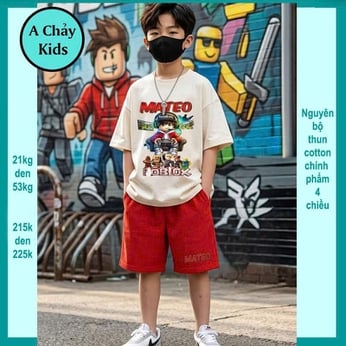 Đồ bộ bé trai hiphop in hình Narutoo phong cách hàn quốc cho bé diện đi chơi , đi học