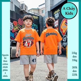 Đồ bộ bé trai hiphop in chữ Broball phong cách cá tính cho bé đi chơi , đi học