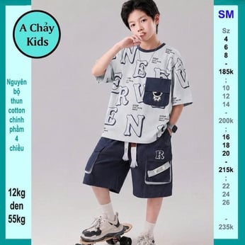 Đồ bộ bé trai hiphop in Phi Hành Gia phong cách vừa cá tính vừa dễ thương cho bé đi chơi ,du lịch