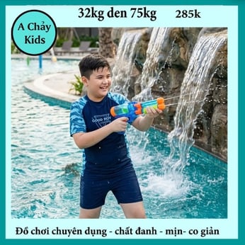 Đồ bơi bé trai tay ngắn in chữ Good Boy phong cách đi biển , đi bơi 
