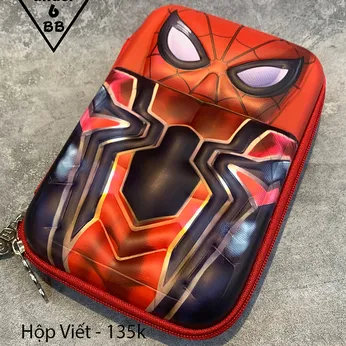 Hộp bút siêu nhân người nhện Spider Man cho bé trai đi học