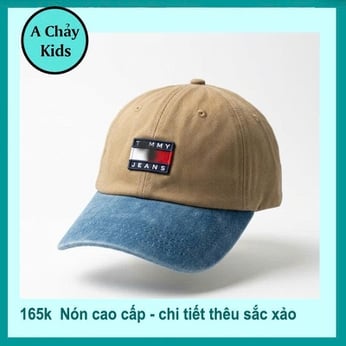 Nón bé trai in chữ phong cách cá tính cho bé lớn 