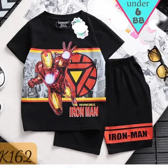 Quần áo bé trai siêu nhân in hình Iron Man - Siêu Nhân Người Sắt cho bé đi chơi , đi học 