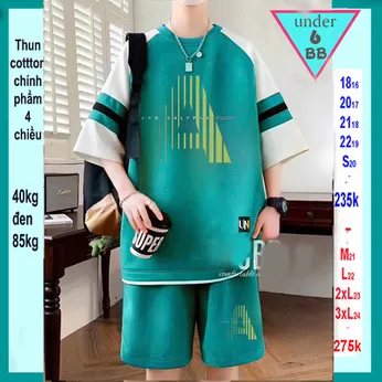 Quần áo bé trai size lớn in chữ A đơn giản phong cách cá tính cho bé lớn đi chơi ,đi học