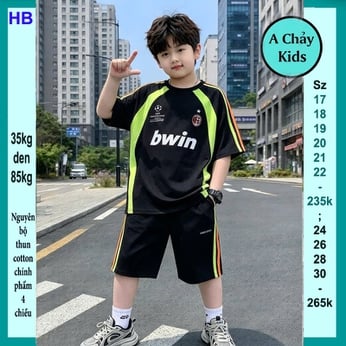 Quần áo bé trai size lớn in chữ BWIN phong cách cá tính cho bé đi chơi , đi học