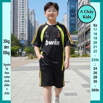 Quần áo bé trai size lớn in chữ BWIN phong cách cá tính cho bé đi chơi , đi học