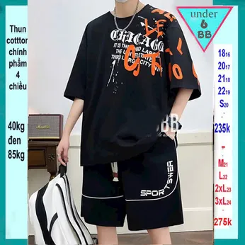 Quần áo bé trai size lớn in chữ mang style cá tính tuổi teen đi chơi , đi học