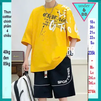 Quần áo bé trai size lớn in chữ mang style cá tính tuổi teen đi chơi , đi học