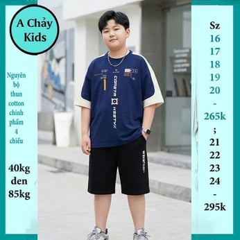 Quần áo bé trai size lớn in chữ đơn giản phong cách cá tính dành cho tuổi teen đi chơi , đi học