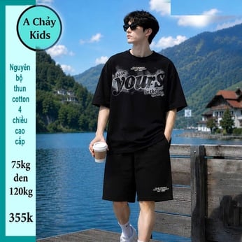 Quần áo bé trai size lớn in YOUR đơn giản phong cách cá tính dành cho tuổi teen diện đi chơi , đi học