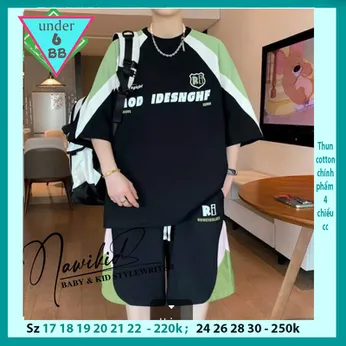 Quần áo bé trai size lớn xanh min - Ms-002