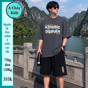 Quần áo bé trai size lớn in chữ đơn giản phong cách cá tính dành cho tuổi teen diện đi chơi , đi học