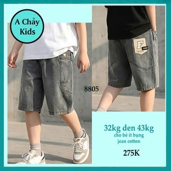 Quần jean bé trai cao cấp ( QC 8805 - 32kg đến 43kg )