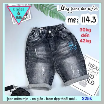 Quần jean bé trai ( 30kg đến 42kg )( HB:114.3)