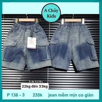 Quần jean bé trai ( P136.3 - 22kg đến 33kg ) 