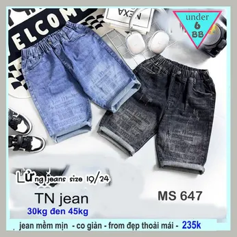 Quần jean bé trai (30kg đến 45kg )(TN ms 647 )