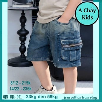 Quần jean bé trai ( QJN-BJK-001-23kg đến 58kg )
