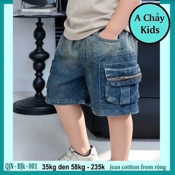 Quần jean bé trai ( QJN-BJK-001-35kg đến 58kg )