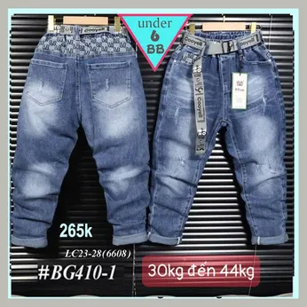 Quần jean dài bé trai ( BG410.1 - 30kg đến 44kg )