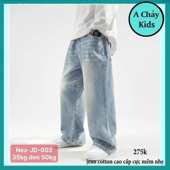 Quần jean dài bé trai ( Nex-JD-002 - 35KG đến 50kg )