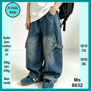 Quần jean dài bé trai ( QC ms 8632 - 25kg đến 43kg )
