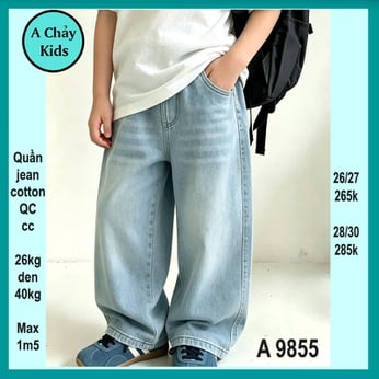 Quần jean dài bé trai ( QC : A9855 - 26kg đến 40kg )